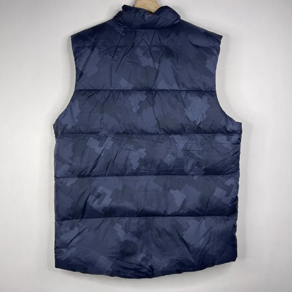 NWT prAna Red Slate Vest in Nautical Camo Large Navy Quilted Pockets #A1086 - Picture 10 of 16